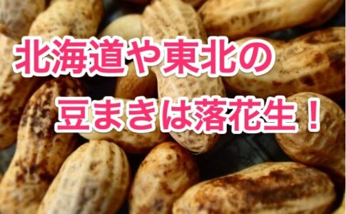 北海道の豆まきは落花生