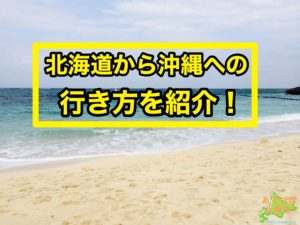 北海道から沖縄への行き方を紹介