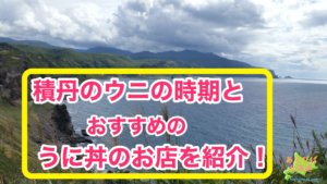 積丹のウニの時期とおすすめのウニ丼のお店を紹介