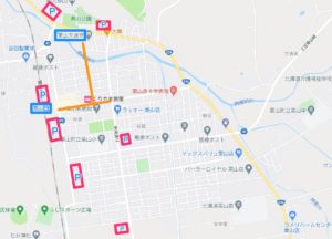 栗山天満宮秋季例大祭駐車場マップ